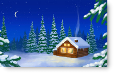 Cozy Cabin - background