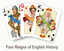 Four Reigns of English History - card set