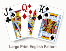 Large Print English Pattern - card set
