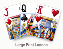Large Print London - card set