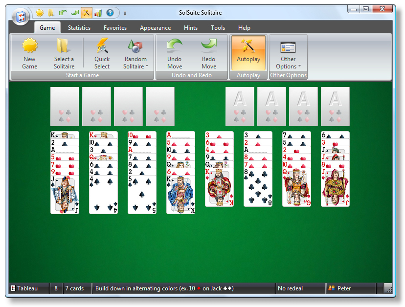 SolSuite Solitaire - FreeCell screenshot 800x600