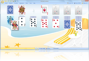 Klondike Solitaire with Summertime Skin - Click here to enlarge