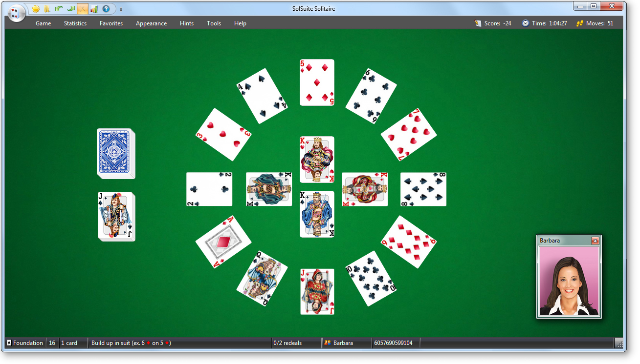 SolSuite Solitaire's The Dial Screenshot